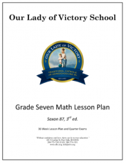 Lesson Plans – Grade 07 Math, Saxon 87
